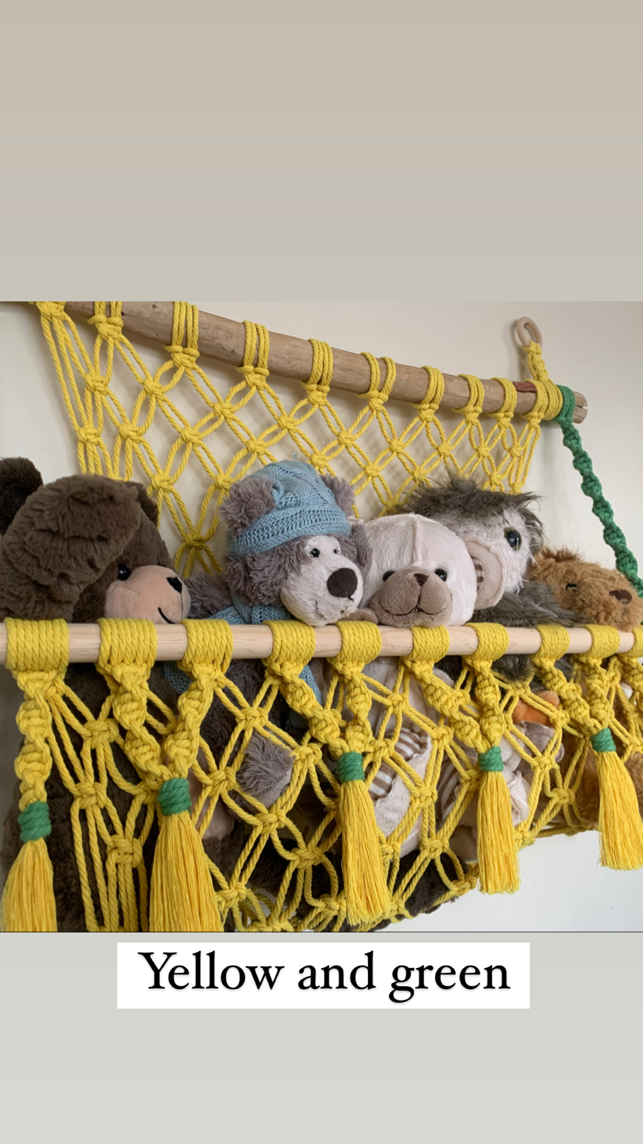 Macrame toy hammock discount pattern